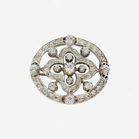 Diamond Victorian Brooch - Secondhand