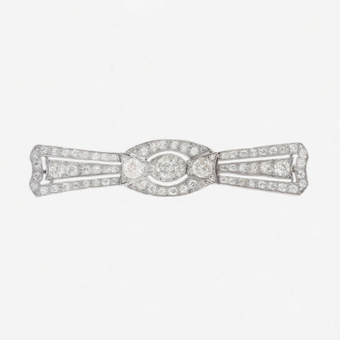 Diamond Brooch in Platinum - Secondhand