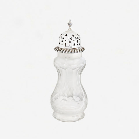 Silver & Glass Sugar Dredger, Dated 1912 - Secondhand