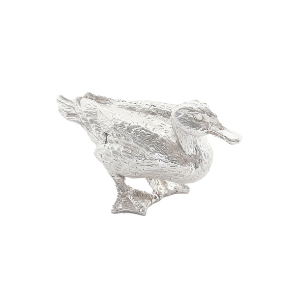 Sterling Silver Mallard Duck Figure