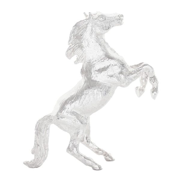 Sterling Silver Rearing Horse Figure