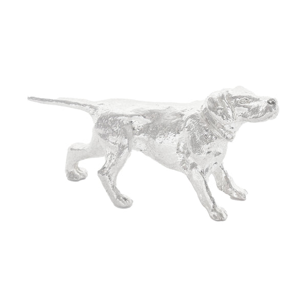 Sterling Silver Pointer Dog Figure