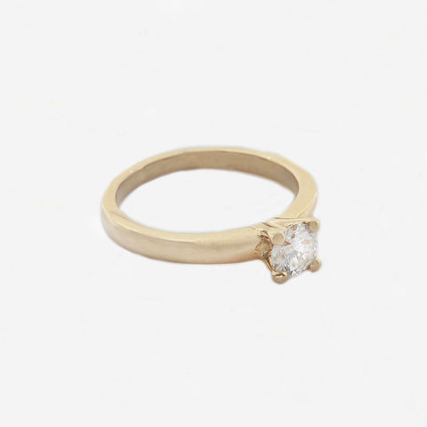 Diamond Solitaire Ring in 18ct Yellow Gold - Secondhand