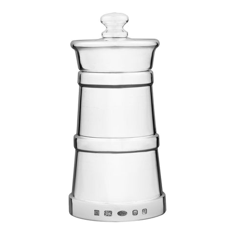 sterling silver churn peppermill with hallmark
