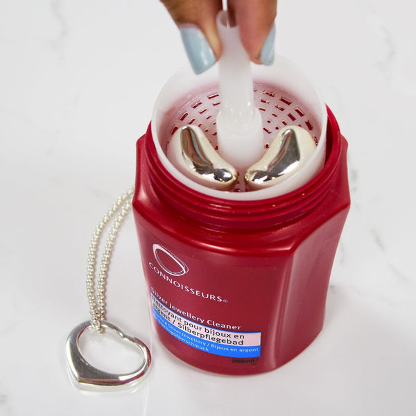 a sterling silver jewellery cleaner made by connoisseurs