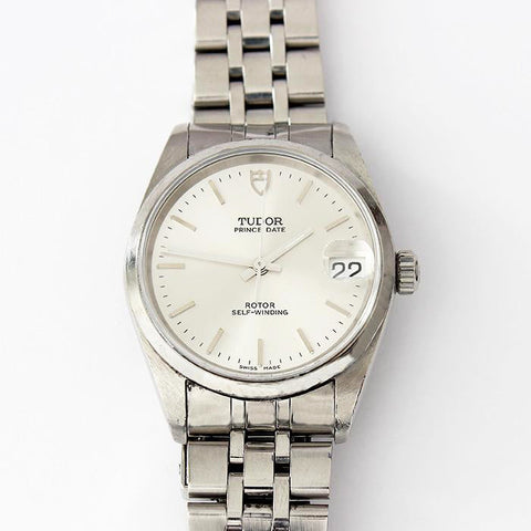 a preowned gents tudor stainless steel watch prince date rotor self winding watch and original box