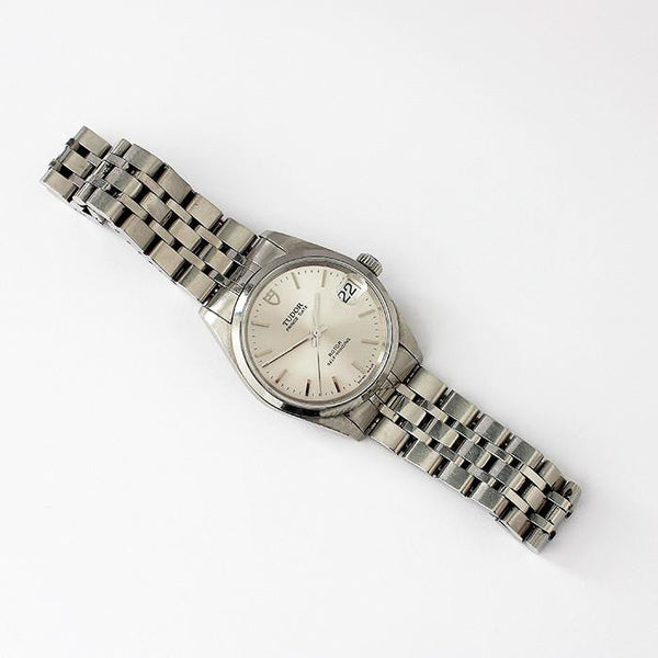 a preowned gents tudor stainless steel watch prince date rotor self winding watch and original box