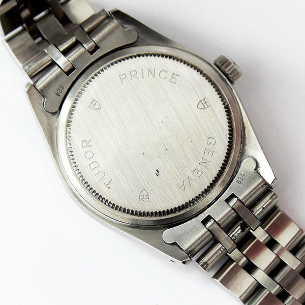 a preowned gents tudor stainless steel watch prince date rotor self winding watch and original box